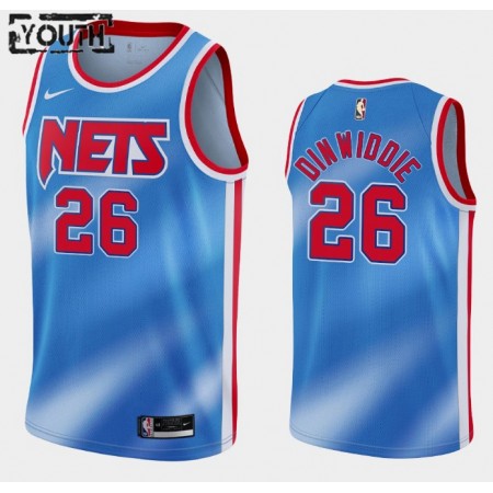 Kinder NBA Brooklyn Nets Trikot Spencer Dinwiddie 26 Nike 2020-2021 Hardwood Classics Swingman
